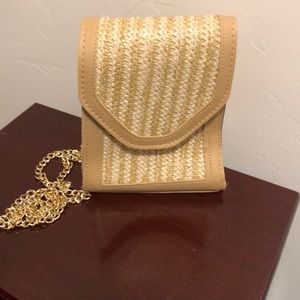 Crossbody purse or over the shoulder.